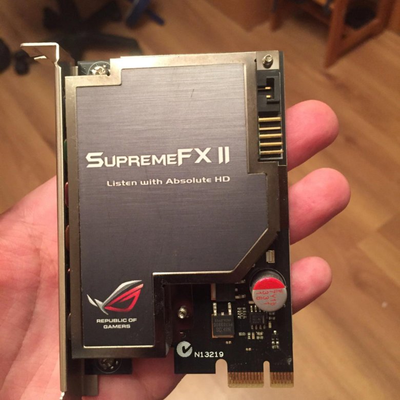 Звуковая карта asus supreme fx ii