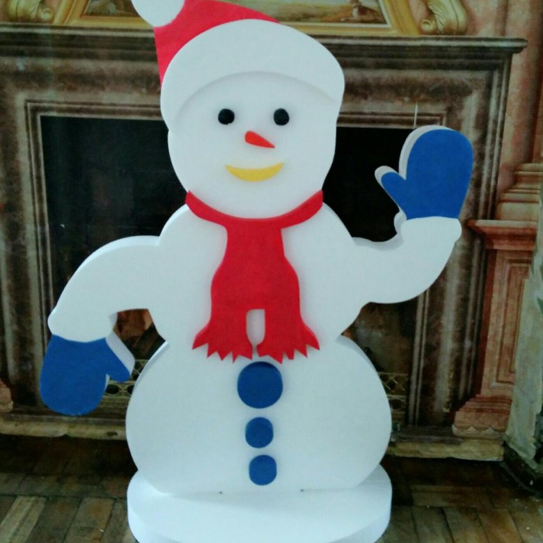 Пенопластовая фигура Снеговик