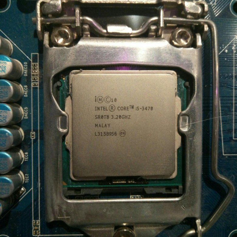Мощный процессор на 1155 сокет. I5 3470. Intel Core i5-3470 замена термопасты.