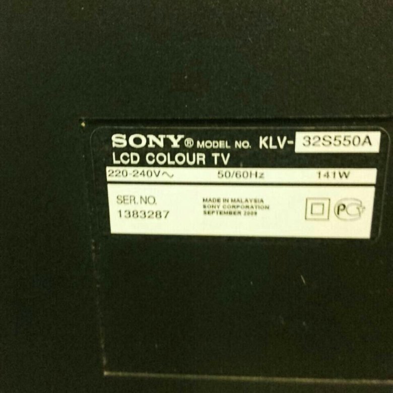 Sony klv 32s550a нет изображения