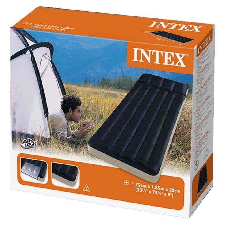 Надувной матрас intex camping mat