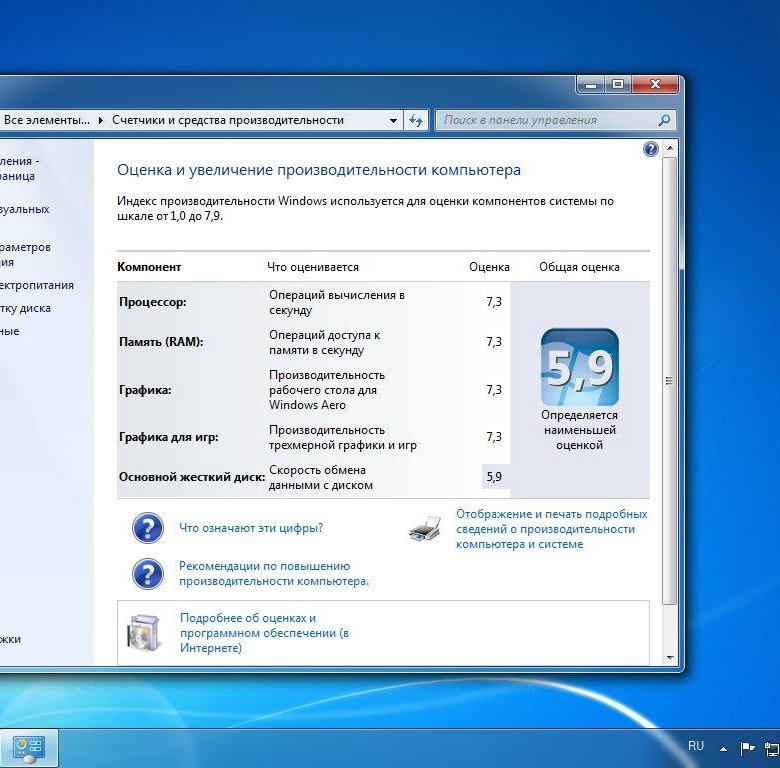 Оценка компьютера. Производительность компьютера. Windows 7 производительность. Производительность ПК фото. Производительность рабочего стола для Windows Aero.