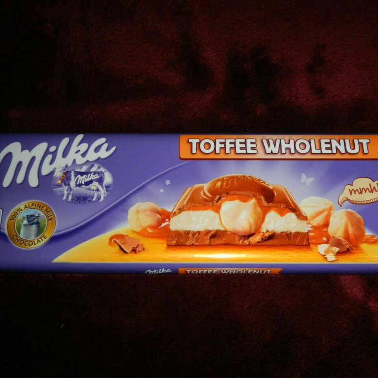 Шоколад Milka Toffee whole Nuts 300 гр