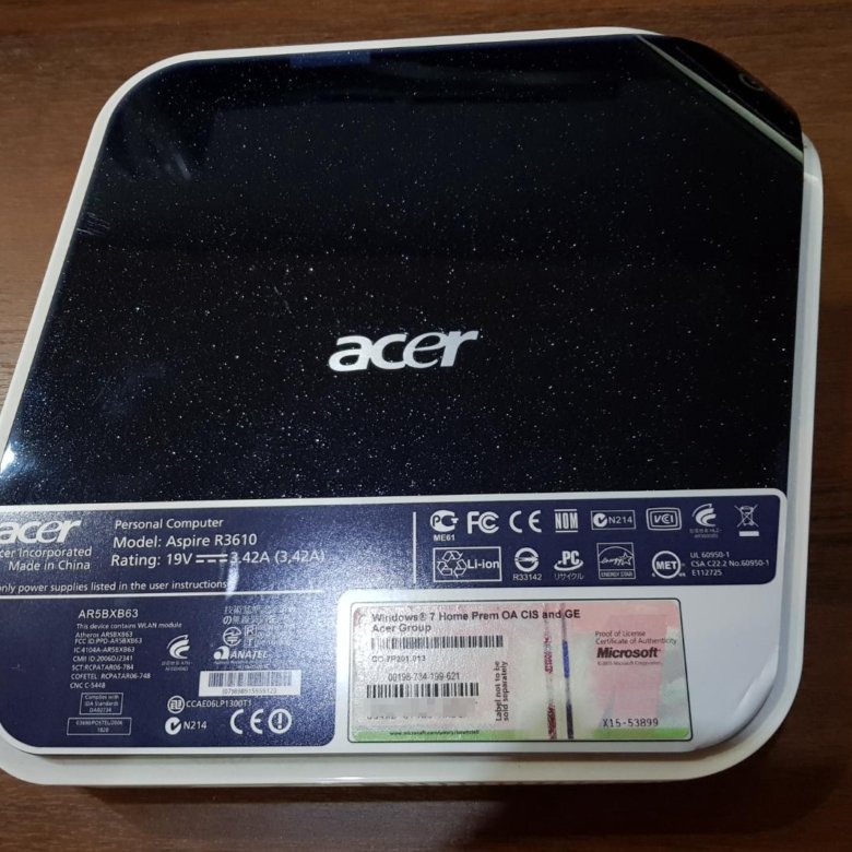 Aspire revo. Acer Aspire Revo r3610. Неттоп Acer Aspire Revo r3610. Acer r3610. Acer Revo r3610 сокет.