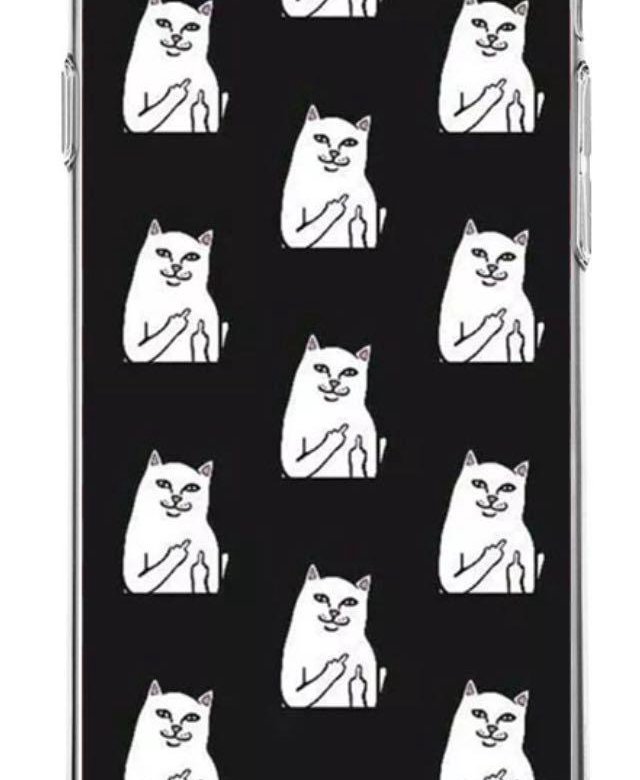 Кот показывает фак