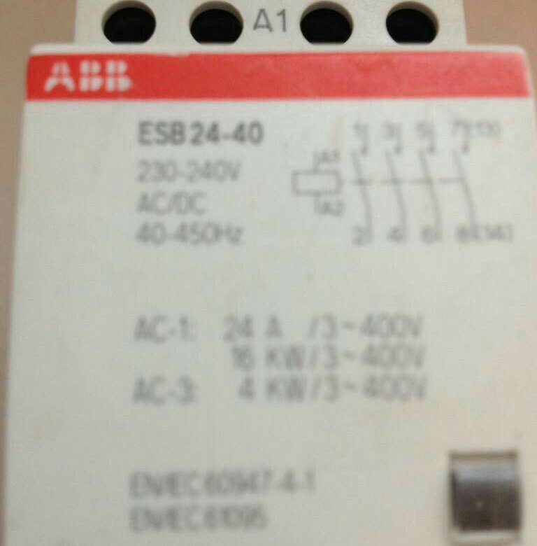 Esb 20 20 схема подключения. ABB esb63-40n. ESB 24-40 ABB. Контактор ABB ESB 24-40 схема. ESB 40-40.