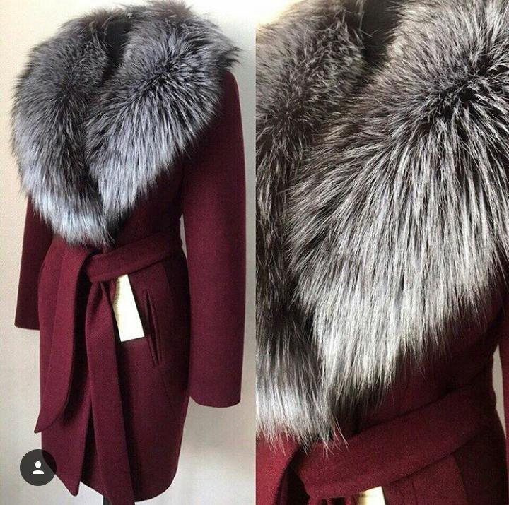 Пальто на зиму с мехом