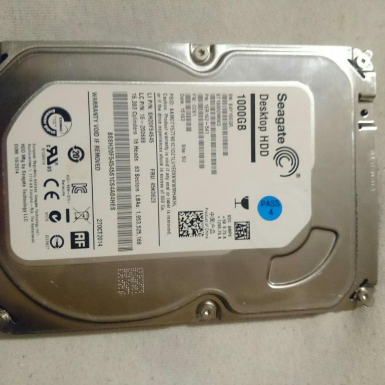 Жёсткий диск Seagate 1Tb 7.2k Pharaoh Oasis SATA – купить в Подольске ...