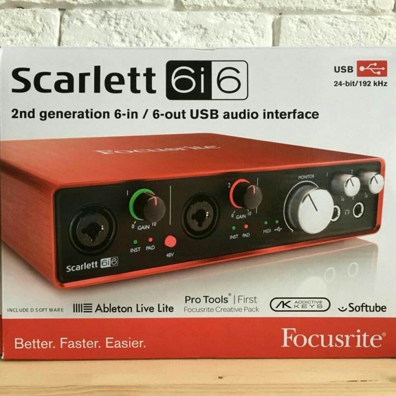 Звуковая карта focusrite scarlett 2i2 2nd gen