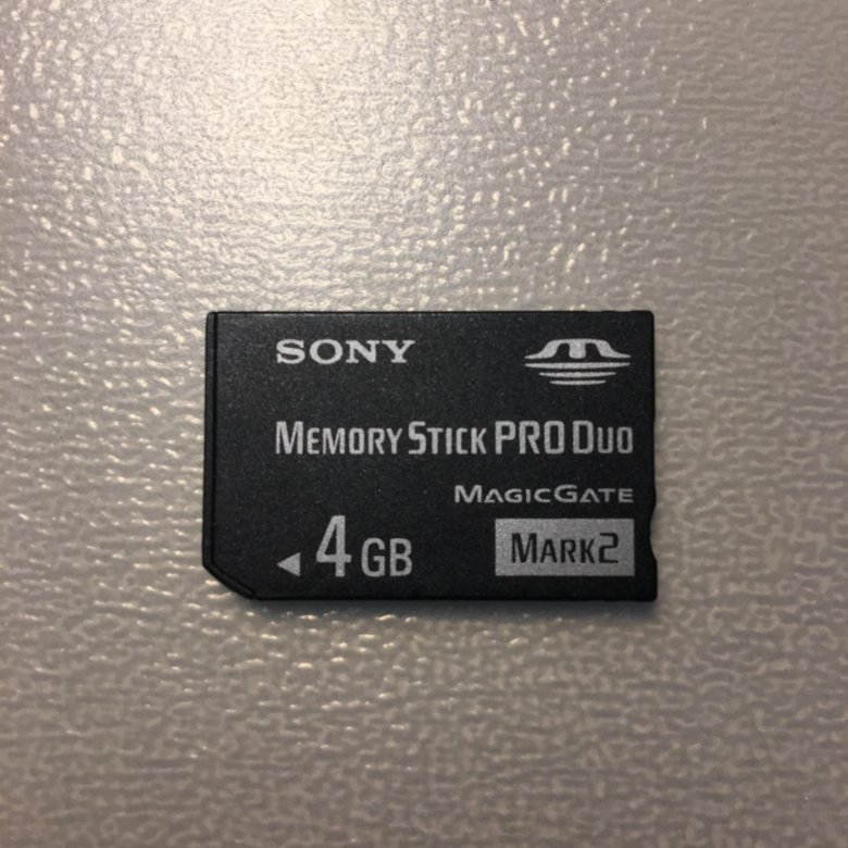 Карта памяти sony memory stick pro duo