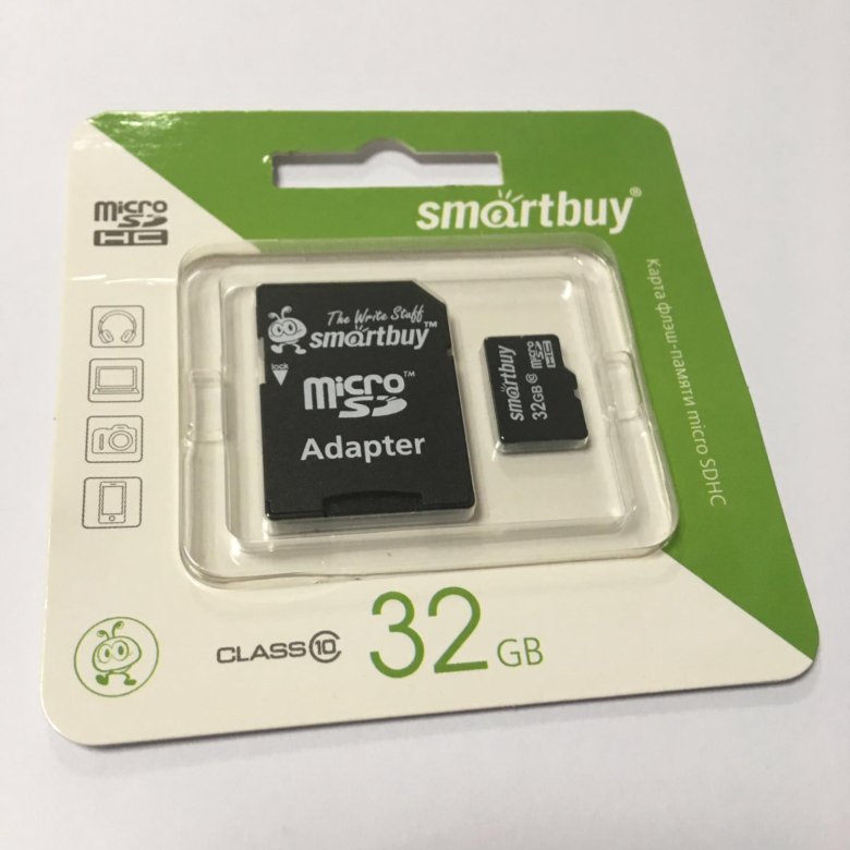 Карта памяти 32 GB. 32 Гигабайта.