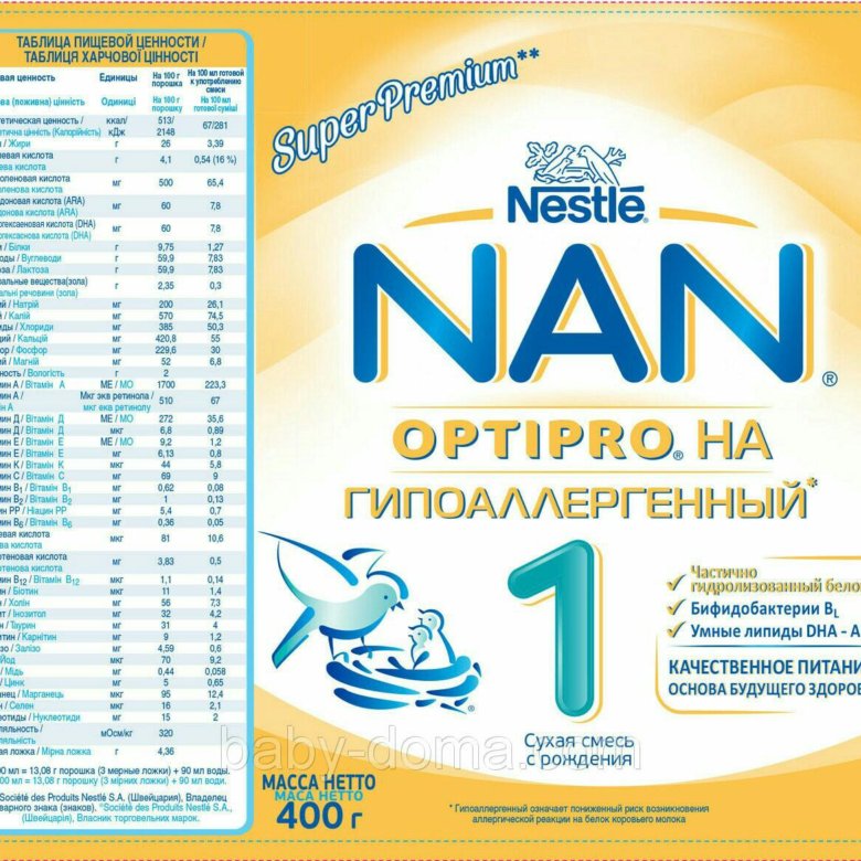 Смеси для новорожденных инструкция