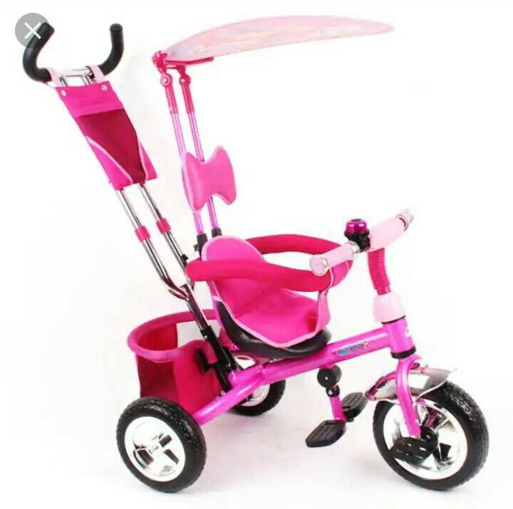 Велосипед трехколесный розовый
