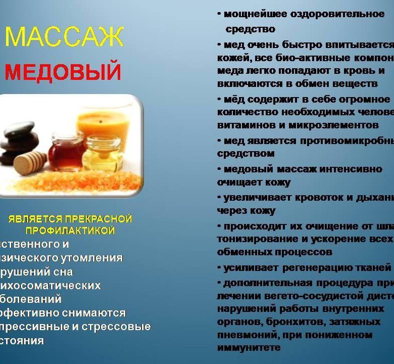 Медовый массаж презентация