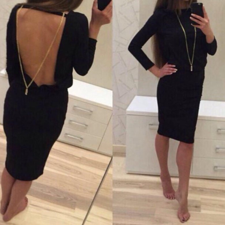 Обтягивающее Платье С Открытой Спиной фото 23