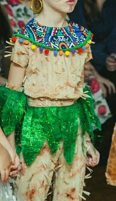 Карнавальный костюм папуаса для девочки детский