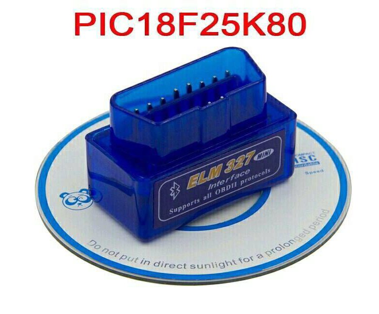 Elm327 bluetooth v 1.5 pic18f25k80