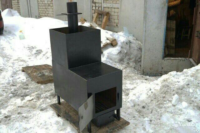 Баня курганинск. Банная печь из железа.