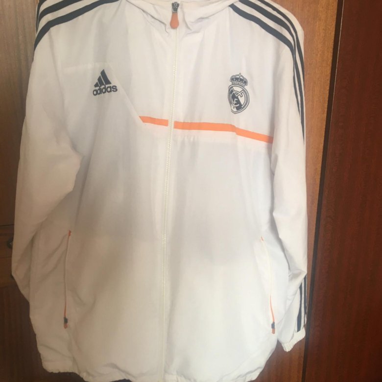 Белая кофта adidas real Madrid