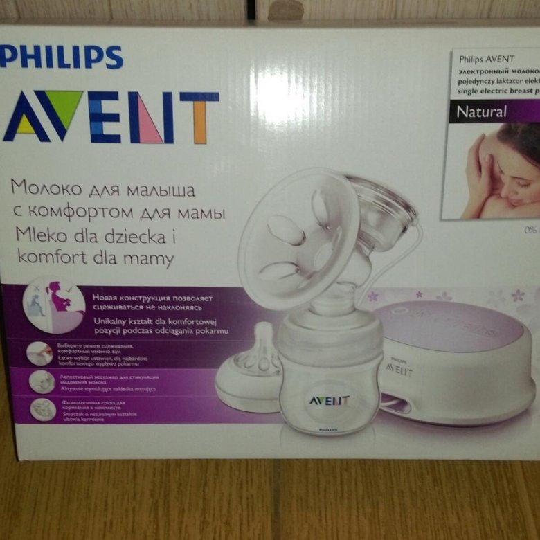 Электронный молокоотсос philips avent