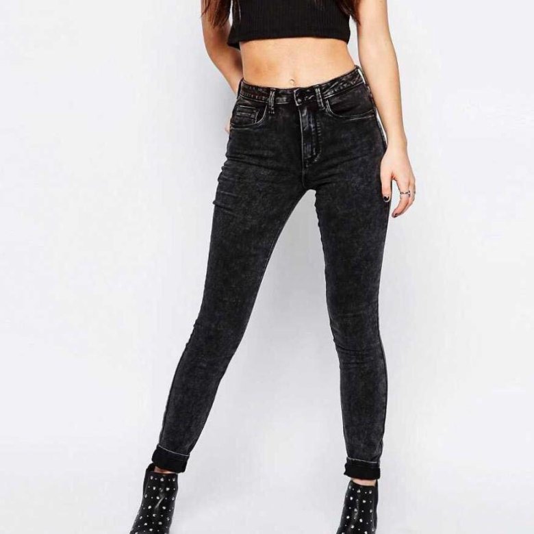 Черные джинсы для девочек