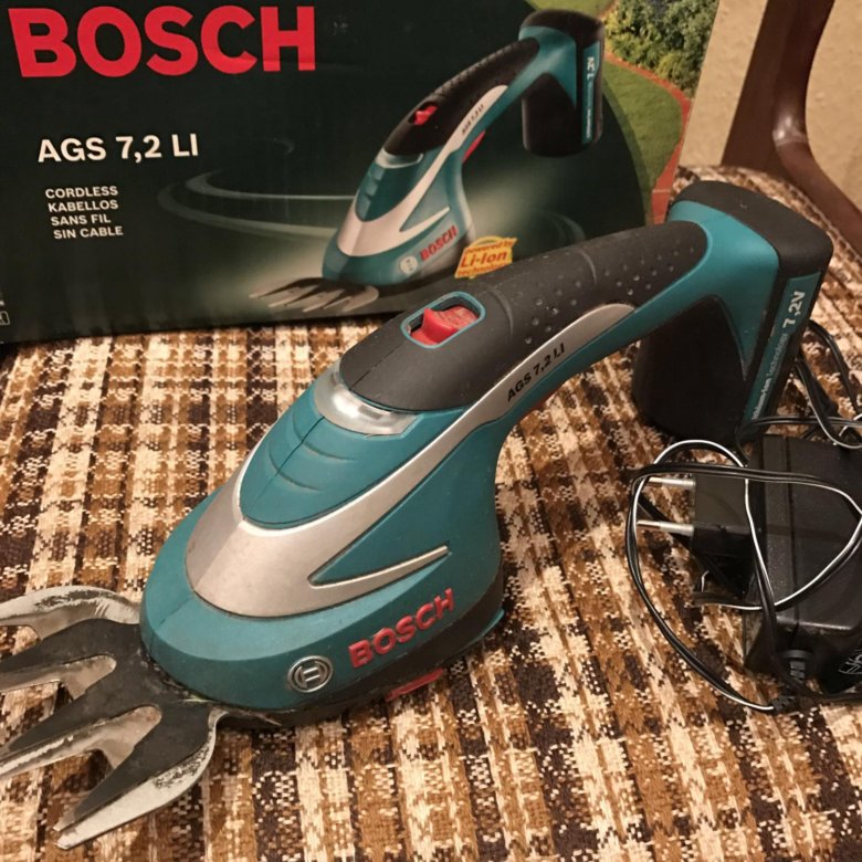 Ножницы для стрижки травы аккумуляторные bosch ags 7 2 li