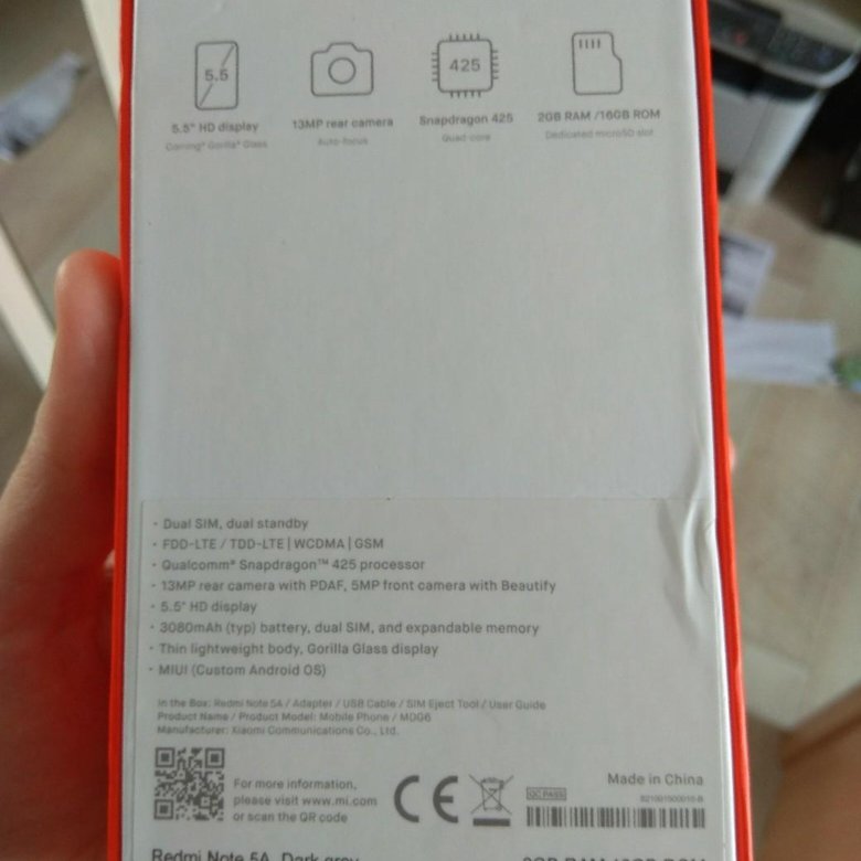 Redmi note 5а схема