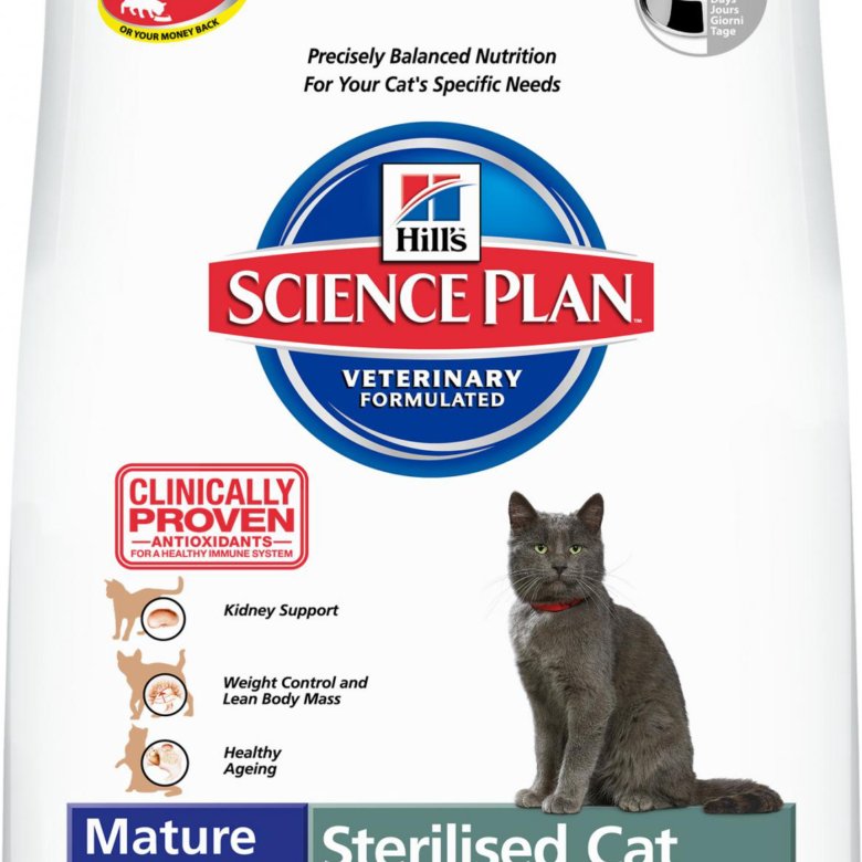 Хиллс для кошек отзывы. Science Plan Sterilised Cat сухой корм для стерилизованных кошек старше 7 лет. Хиллс для стерилизованных кошек старше 7 лет.