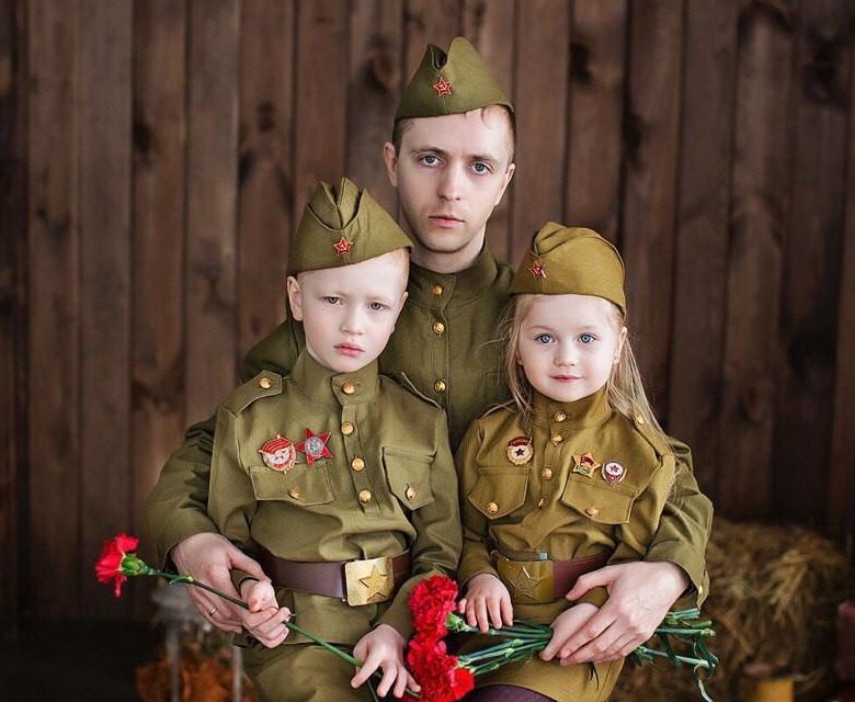 Детские военные фотографии