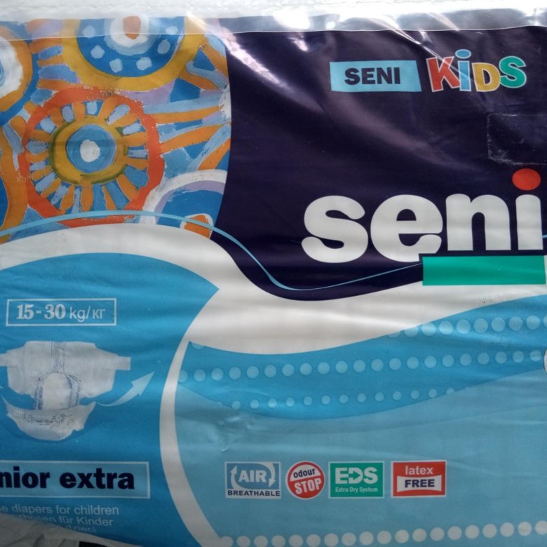 Подгузники seni. Seni Kids Junior Extra 15-30 кг. Dolphin подгузники детские Junior Plus 15-30кг. 1*22. Памперсы на 30 кг. Памперсы 15-30 кг.