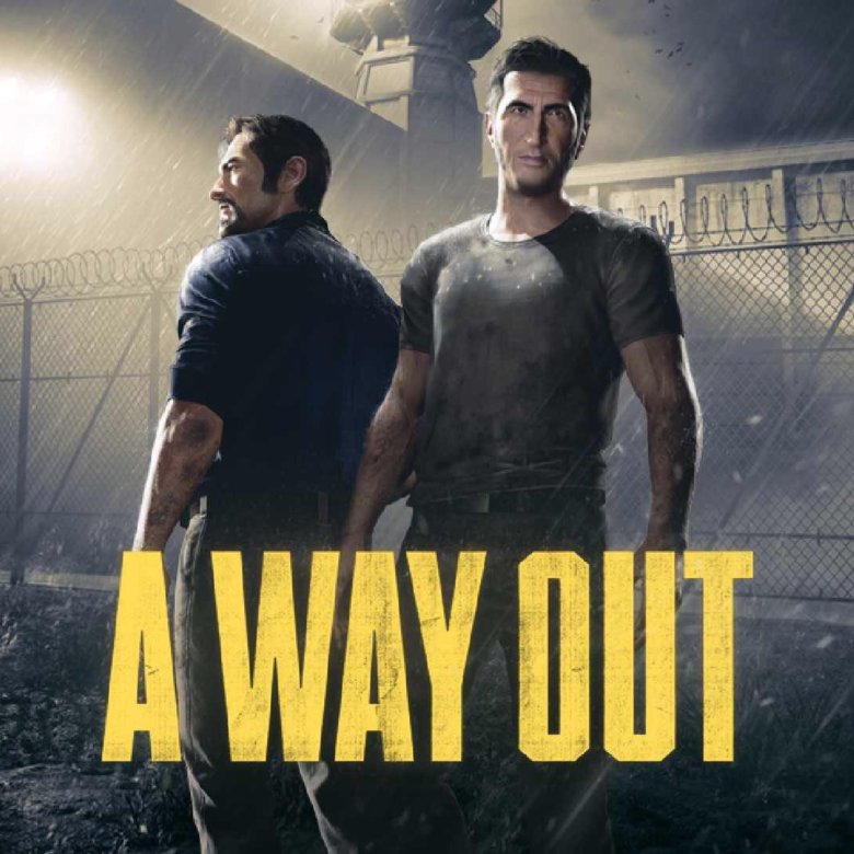 A way out. A way out game logo.