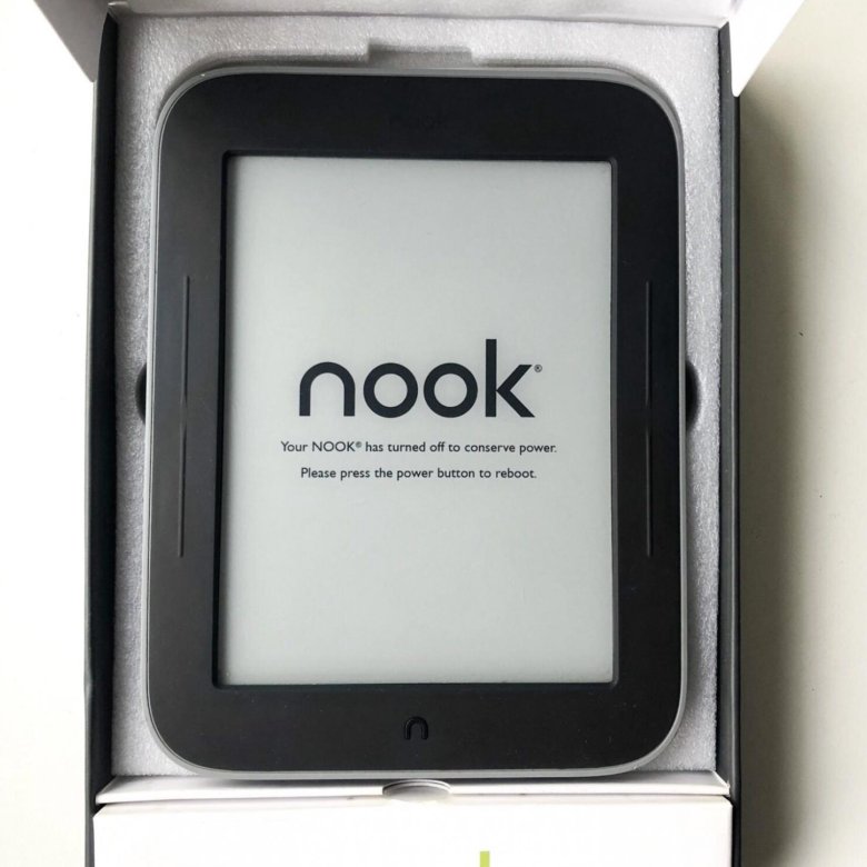 Электронная книга Barnes & Noble Nook Simple Touch – объявление о п...