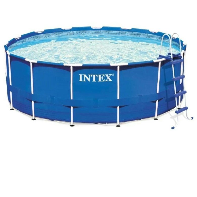 Бассейн intex metal frame 28242. Лестница бассейна Intex Metal frame 457*122 см.