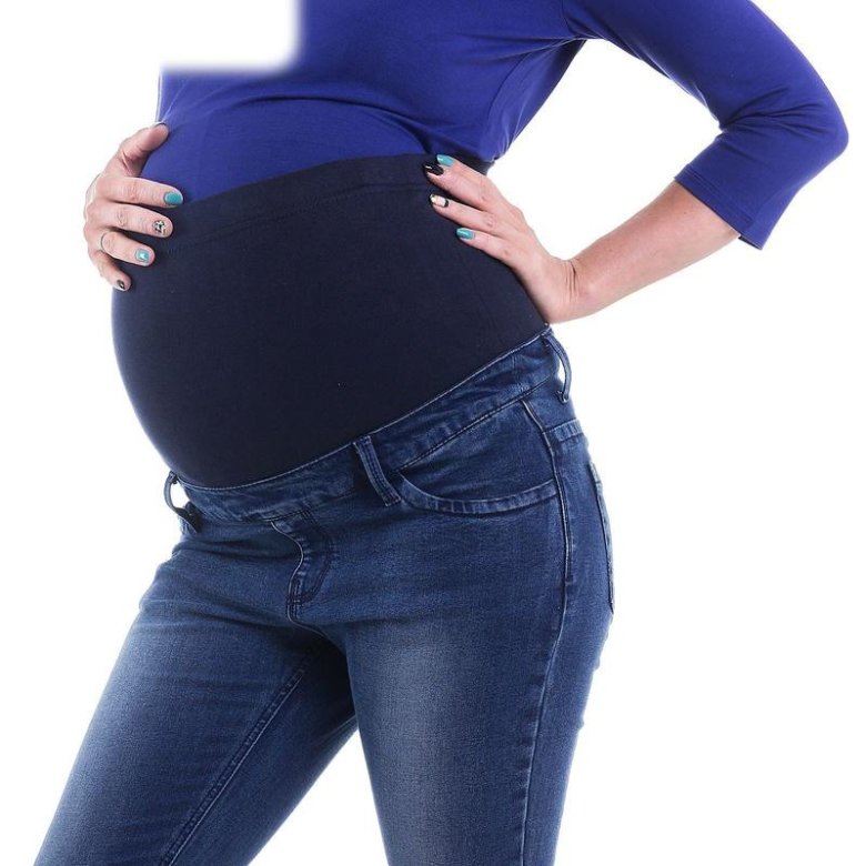 Беременные девушки в джинсах