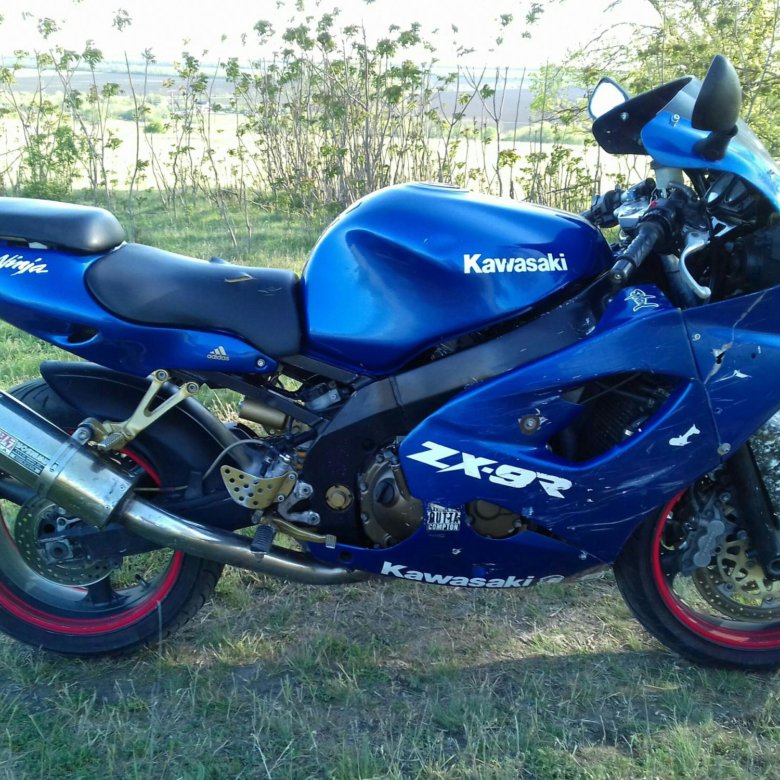 Kawasaki Ninja zx9r 1998 синий