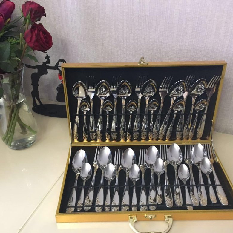 столовые приборы mayer boch версаче. набор столовый мельхиор ссср. сколько стоят вилки ложки. вилка столовая металл stainless steel. Nabor lojek i vilok kuxonnaya a041 haus roland 36pcs.
