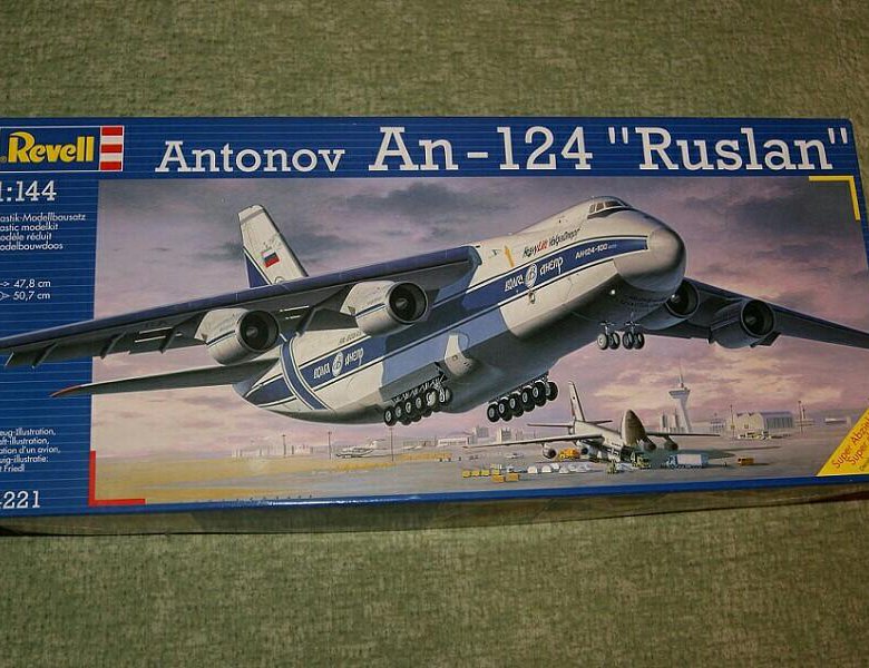 Сборная модель ан. АН-124 модель 1/144 Revell. Сборная модель самолета АН 124.