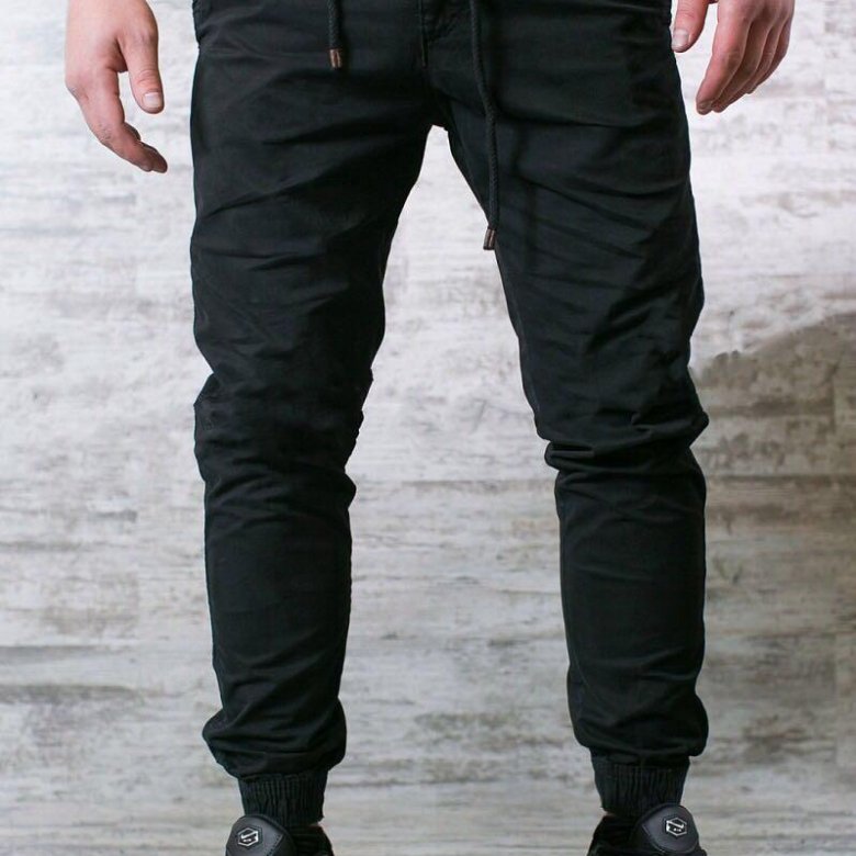 Мужские брюки черные зимние