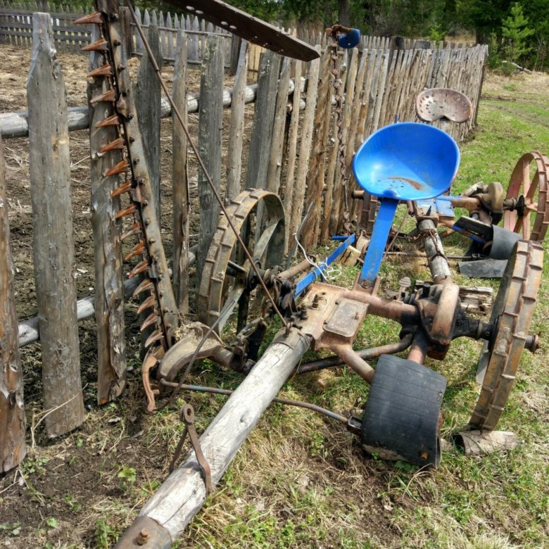 Сколько весит конная косилка старого образца на железных колесах