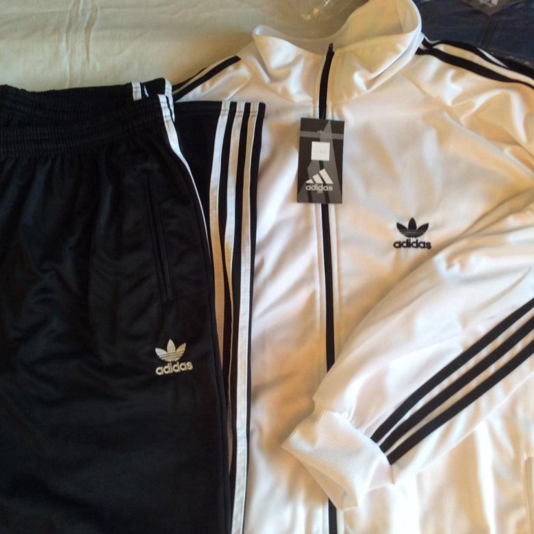 Adidas ( Адидас) тренировочный костюм белый – купить в Москве, цена 3 ...