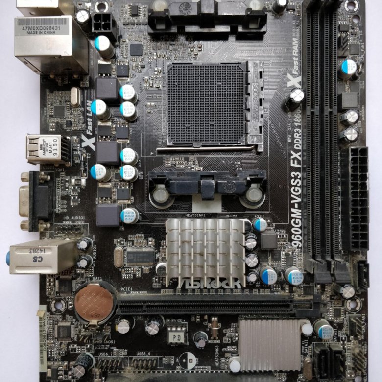 Asrock 960gm vgs3 fx нет изображения