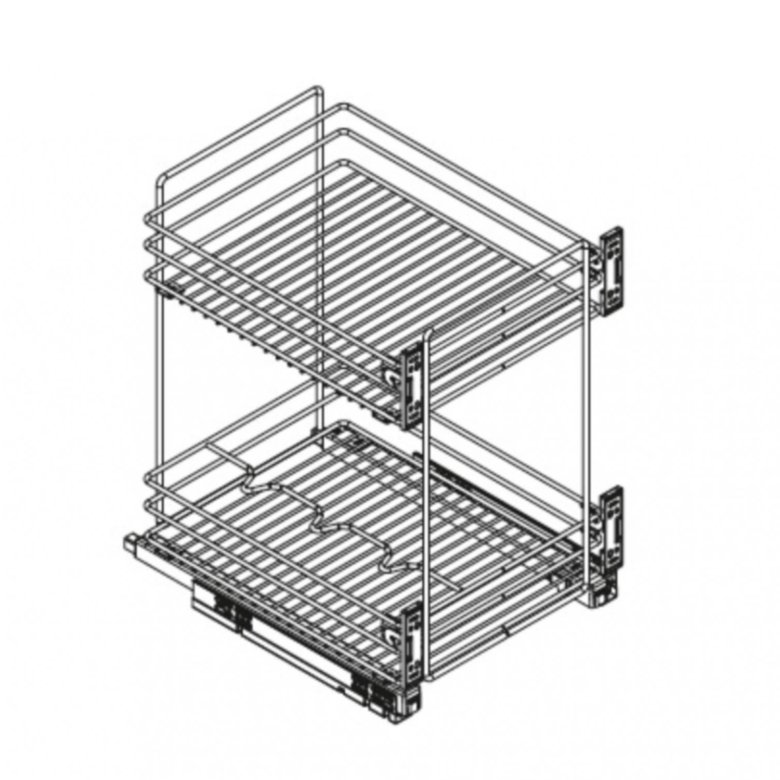 Корзина выкатная для кухни 400