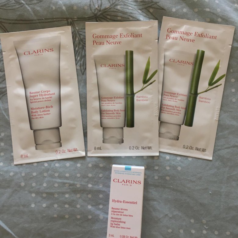 Пробники clarins. Clarins косметика пробники. Кларанс бальзам для губ пробник. Clarins Bamboo.