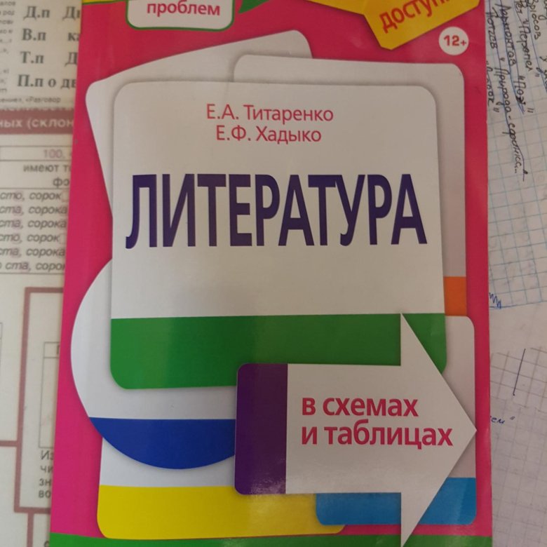 Литература в схемах и таблицах е а титаренко и е ф хадыко