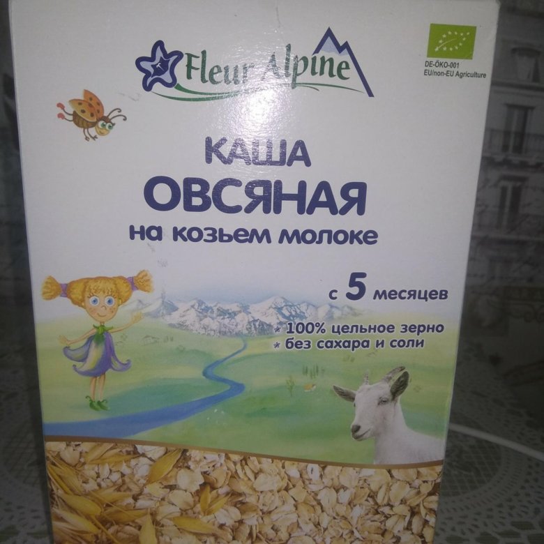 Каша bebi premium овсяная на козьем молоке