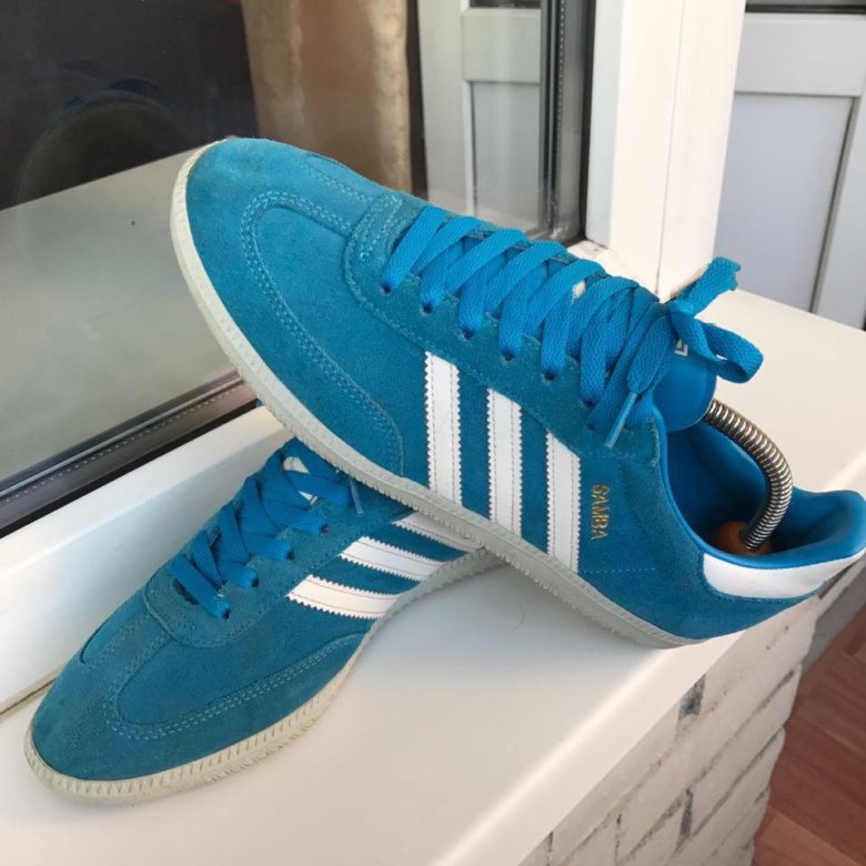 adidas samba biru