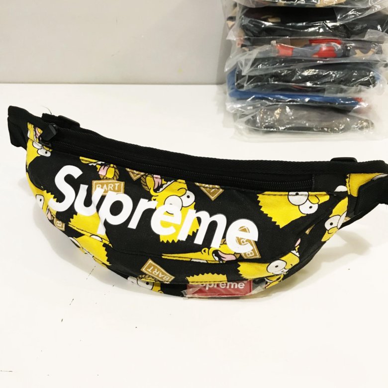 supreme bart simpson fanny pack