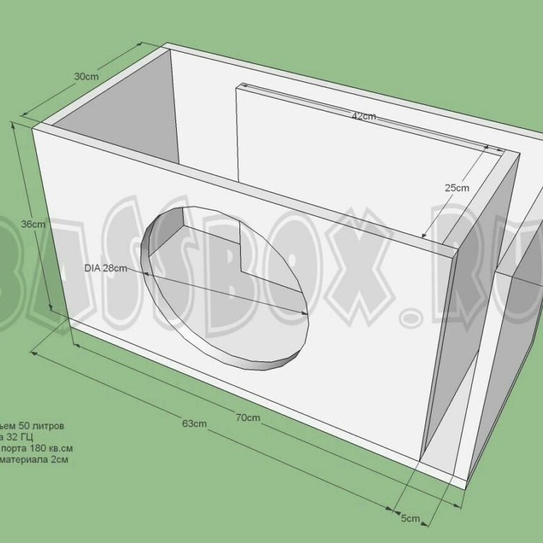 Короб под 8 дюймовый саб