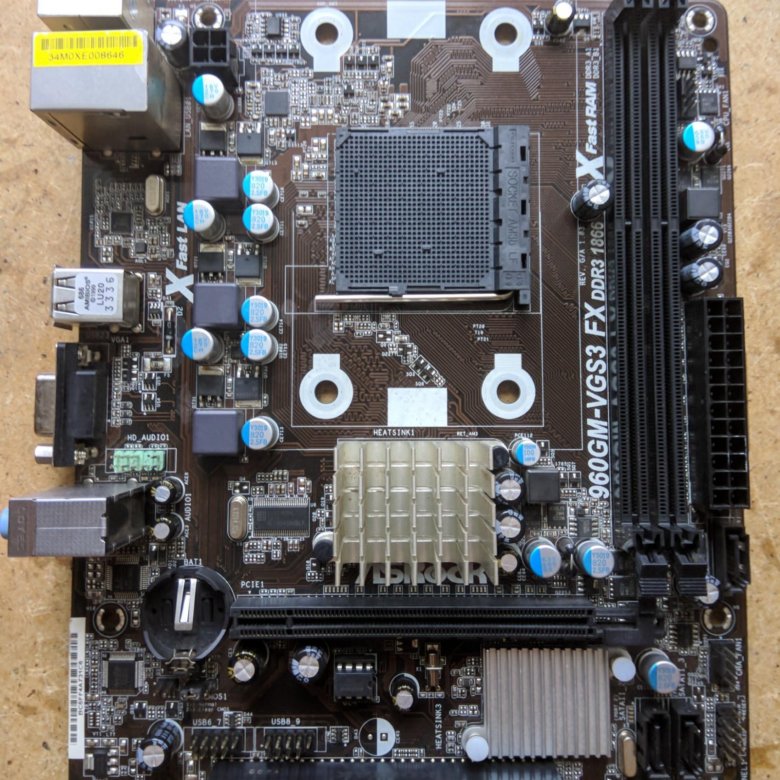 Asrock 960gm vgs3 fx нет изображения