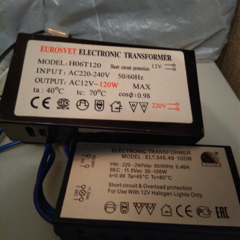 Eurosvet electronic transformer h06t120 схема